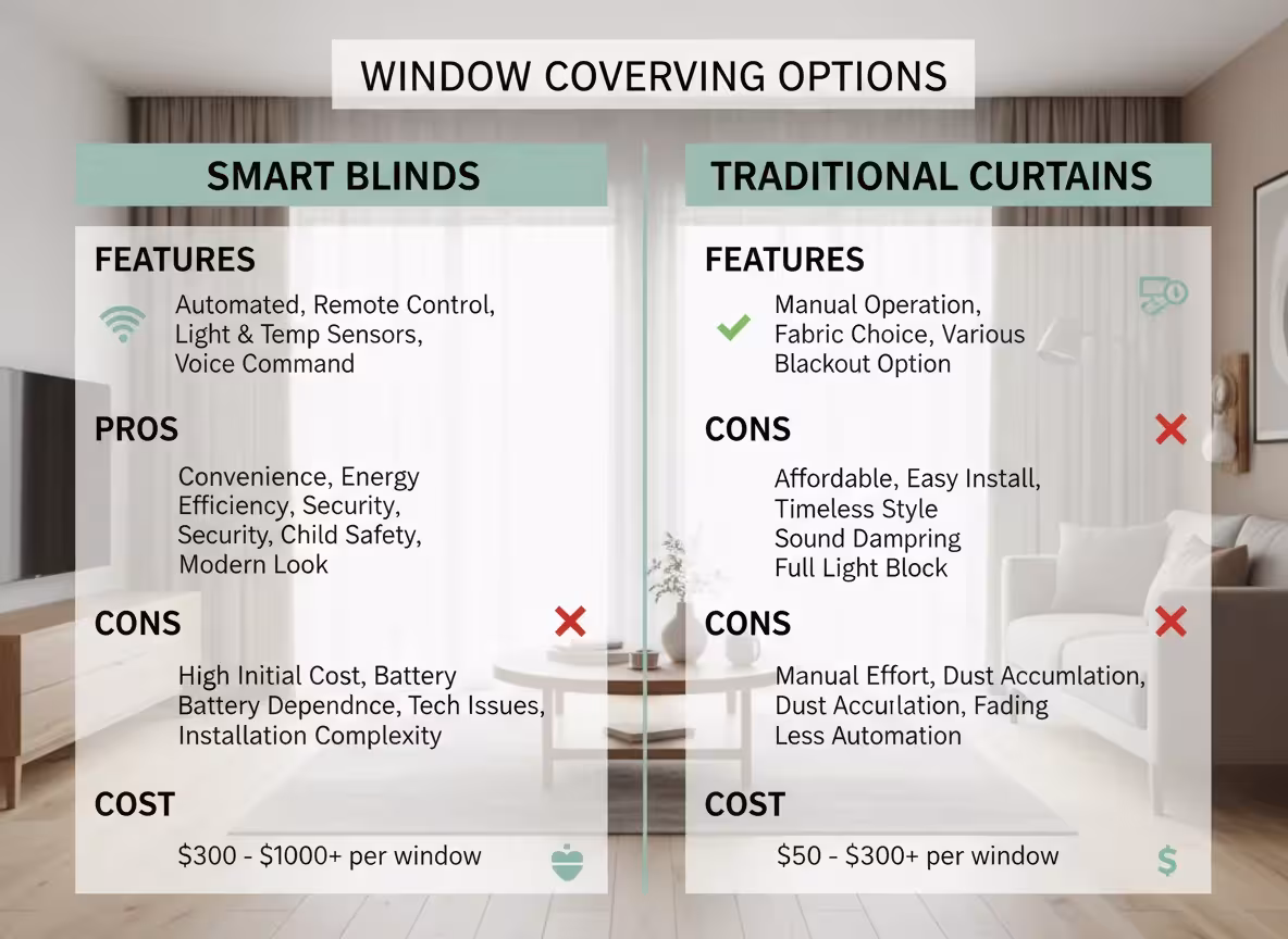 Infographic comparing options with key features and costs.