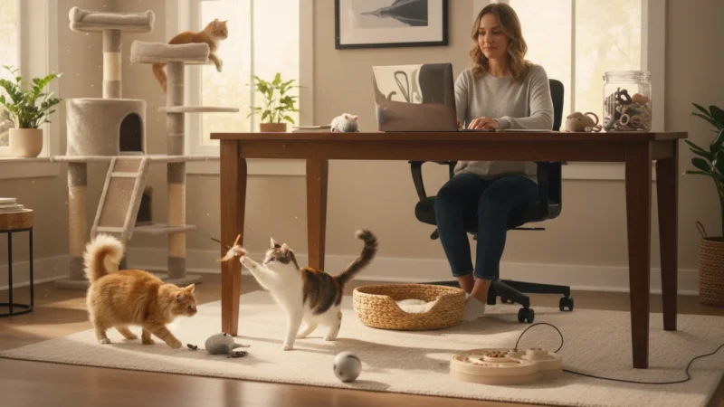How to Keep Your Cat Entertained While You Work - comprehensive guide