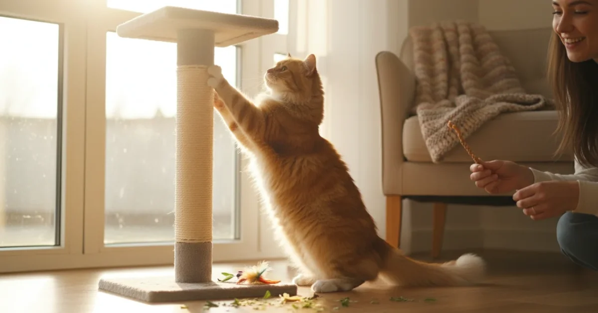 How to Train Your Cat to Use a Scratching Post - comprehensive guide