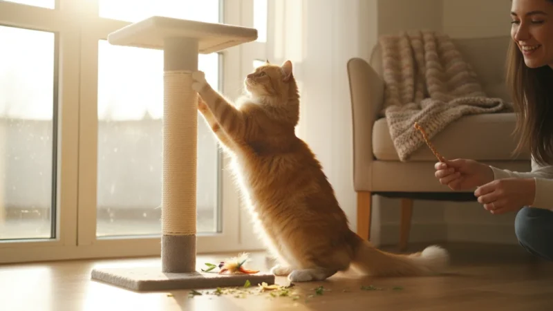 How to Train Your Cat to Use a Scratching Post - comprehensive guide