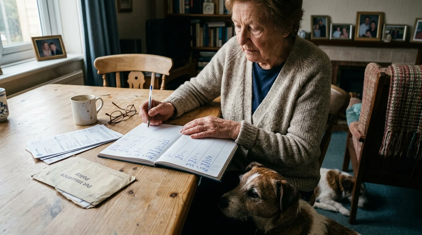 Editorial photograph illustrating: Financial Planning and Budgeting for Your Pet